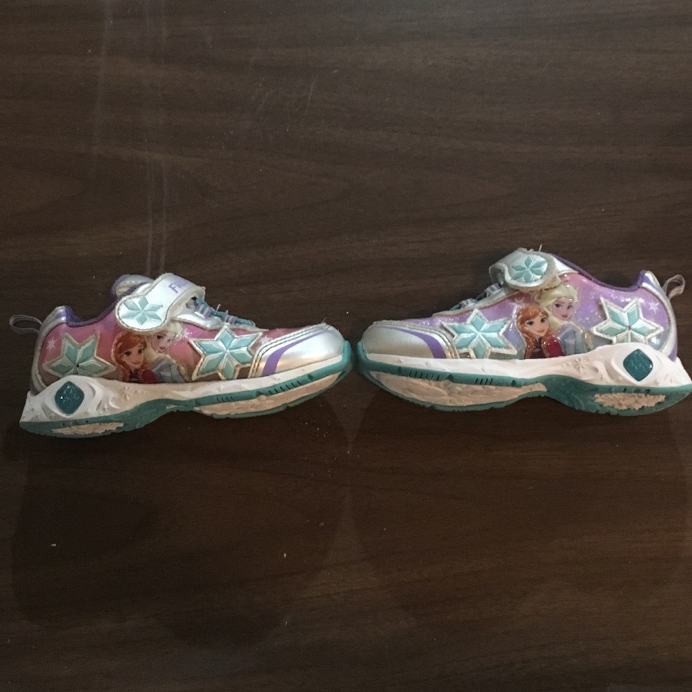 Disney Frozen light up shoes, Size 10 little girls